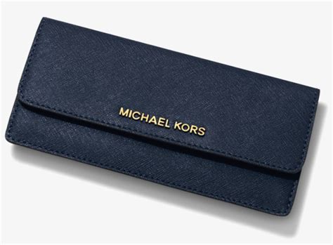 Michael Kors Jet Set Travel Flat Slim Bifold Saffiano Leather 